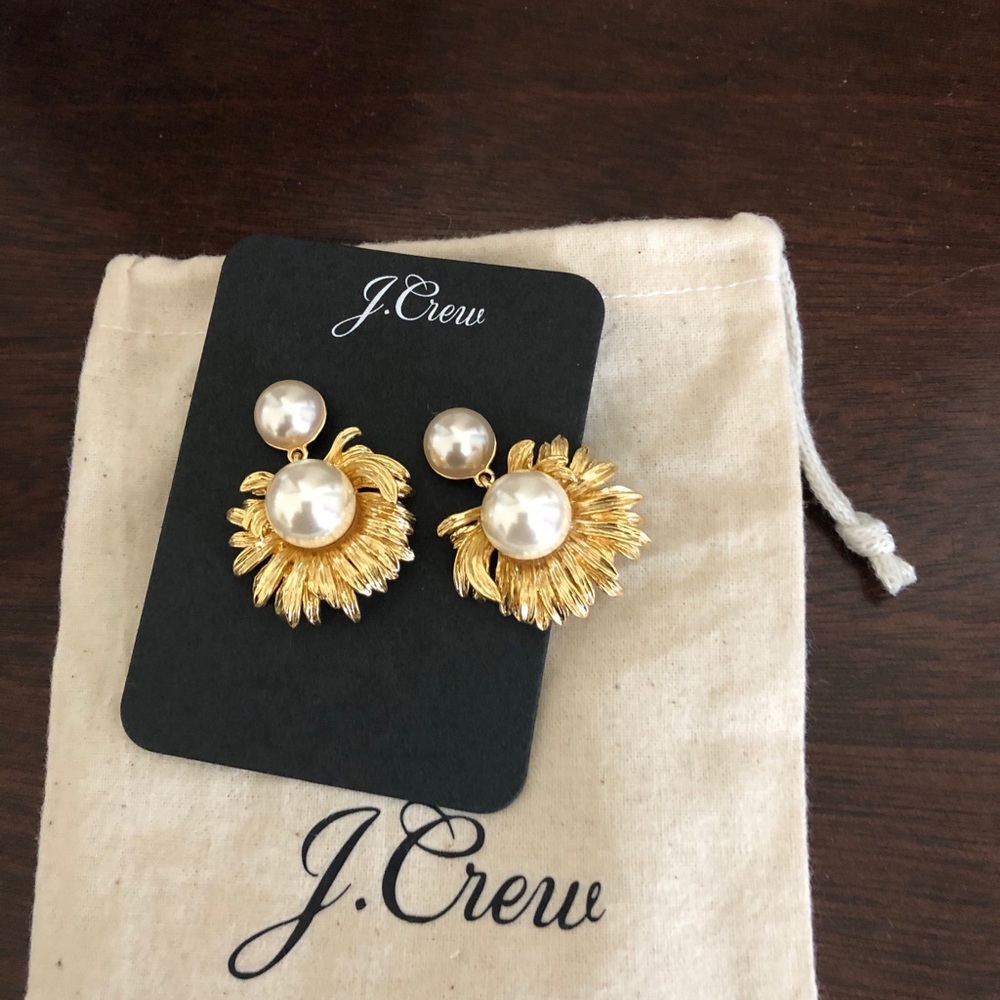 Jcrew pearl drop earrings